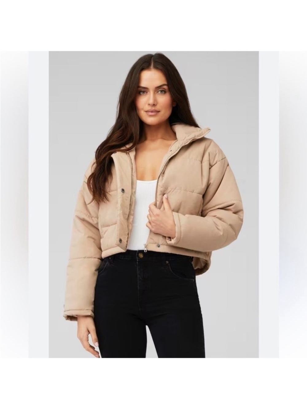 THE FIFTH LABEL Jacket S Puffer Tan - Picture 10 of 10
